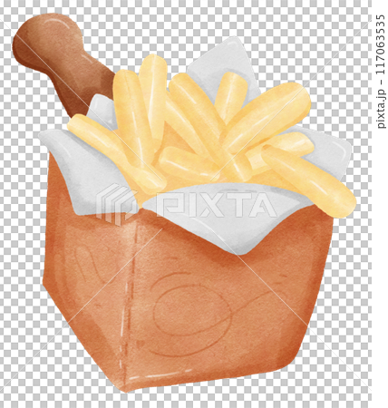 Burger and fries Burger and fries 117063535