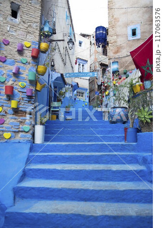 モロッコのシェフシャウエン 117063576