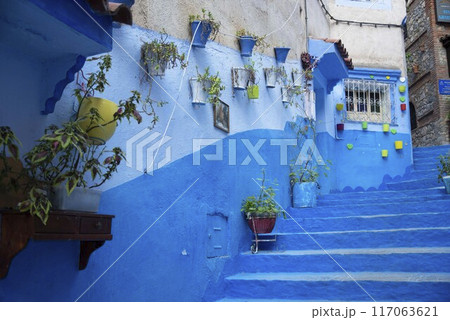 モロッコのシェフシャウエン 117063621