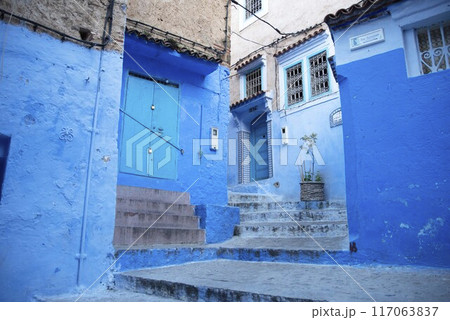 モロッコのシェフシャウエン 117063837