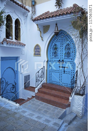 モロッコのシェフシャウエン 117063871