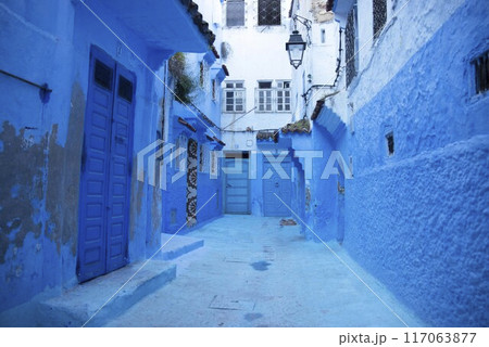 モロッコのシェフシャウエン モロッコのシェフシャウエン 117063877