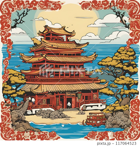 沖縄風の建物 沖縄風の建物 117064523