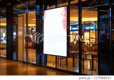light box with luxury shopping mall 117066021