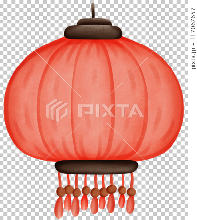 red round paper lantern 117067657