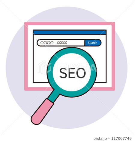 WebサイトのSEO対策のアイコン 117067749