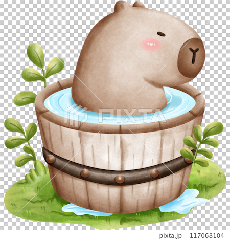 This animal is called a capybara 117068104