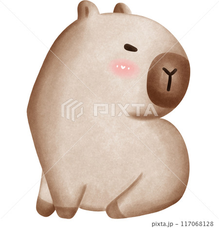 This animal is called a capybara 117068128