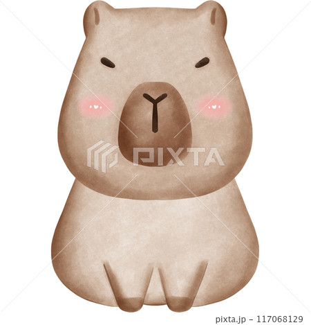 This animal is called a capybara 117068129