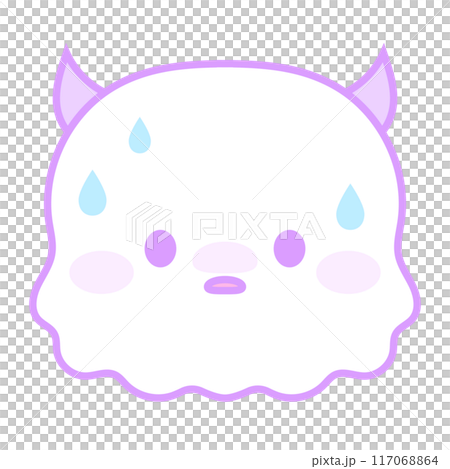 汗をかくシーツスライムおばけ　 117068864