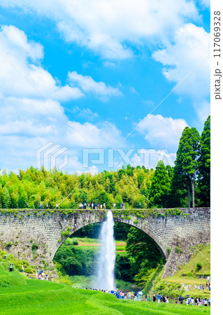 夏の通潤橋 熊本県上益城郡 夏の通潤橋 熊本県上益城郡 117069328