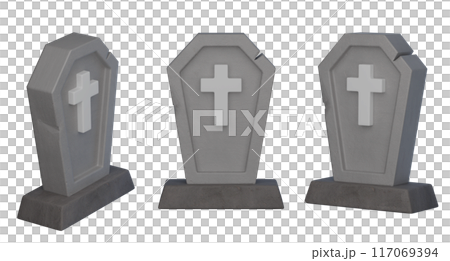 halloween grave stone tomb 3D graphic 117069394