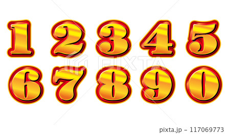 ゴールドの数字 ゴールドの数字 117069773