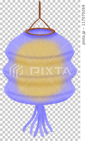purple cylindrical paper lantern 117070269