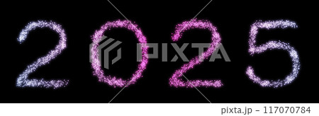 きらめく2025の文字 117070784