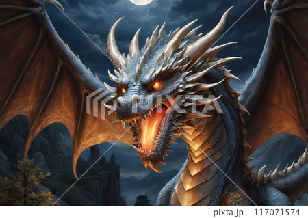 夜に吠えるドラゴン 117071574