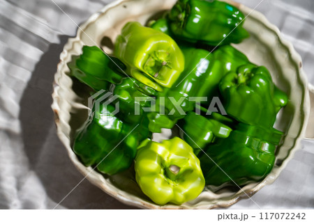 Green peppers. Green peppers. 117072242