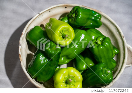 Green peppers. Green peppers. 117072245