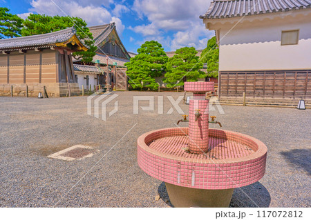 二条城　日本庭園　石垣　門 117072812