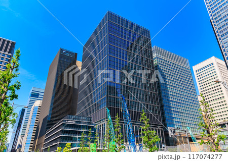 東京 千代田区 丸の内 日比谷通りから見た みずほ丸の内タワー 東京 千代田区 丸の内 日比谷通りから見た みずほ丸の内タワー 117074277