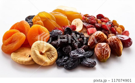 色々なドライフルーツ 117074901