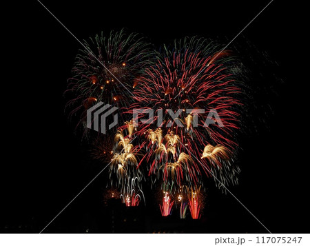 JR相生駅新幹線ホームから見る2024年ペーロン花火大会 117075247