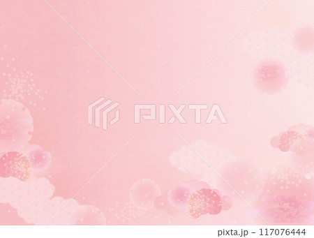 背景素材-和柄桜2024-10テク 背景素材-和柄桜2024-10テク 117076444