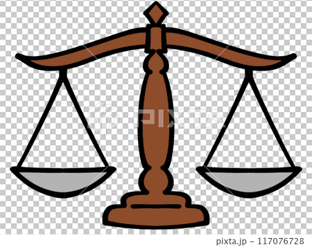 Simple illustration material of a balance Simple illustration material of a balance 117076728