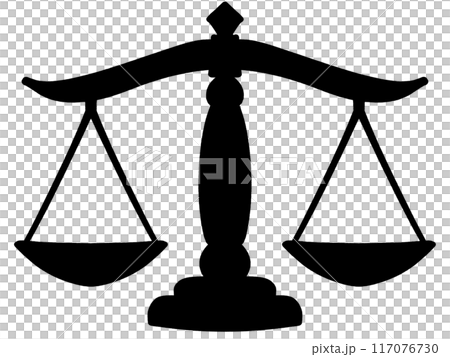 天秤のシンプルなイラスト素材 117076730