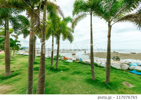 Landscape of Sriracha with sea 117076765