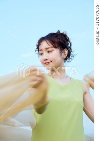 夏の女性ポートレート 夏の女性ポートレート 117077655