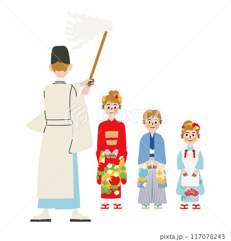 七五三_子ども_神主 117078243