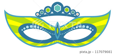 Carnival mask for mardi gra party. Festival icon 117079081
