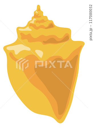 Ocean conch icon. Exotic beach sea shell Ocean conch icon. Exotic beach sea shell 117080032
