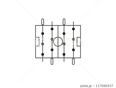 Foosball, game icon. Vector illustration. 117080437
