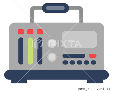 Physical measurement instrument. Power force meter icon 117081213