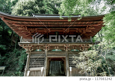 施無畏山小山寺の仁王門は三間一戸の桜門【富谷観音】 117081242