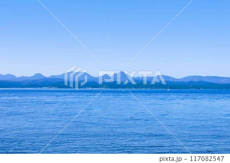 姫島から見た国東半島の山並み 姫島から見た国東半島の山並み 117082547