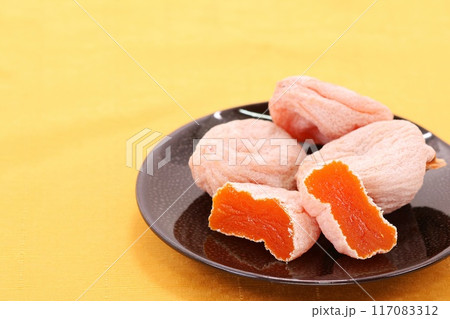 干し柿 市田柿 カット 断面 茶菓子 干し柿 市田柿 カット 断面 茶菓子 117083312