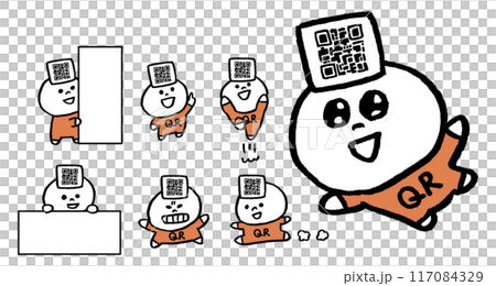 玉のようなQRコードの小僧 117084329