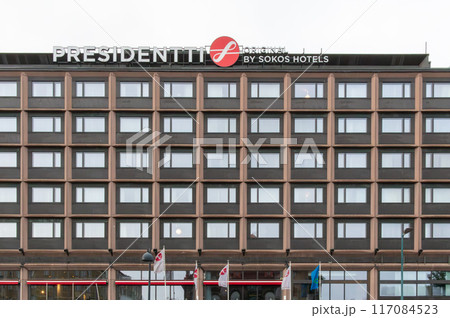 北欧フィンランド ヘルシンキの綺麗なホテル、オリジナル ソコス ホテル プレジデンティの外観 117084523