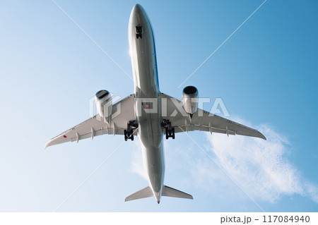 空を飛ぶ飛行機 空を飛ぶ飛行機 117084940