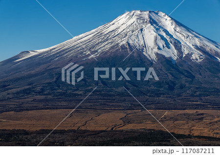 晩秋の大平山から見る富士山 晩秋の大平山から見る富士山 117087211
