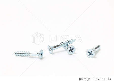 ネジ, ネジ山, 部品, 工具, 道具, シルバー, DIY, 日曜大工, 大工, ナット, ボルト ネジ, ネジ山, 部品, 工具, 道具, シルバー, DIY, 日曜大工, 大工, ナット, ボルト 117087813