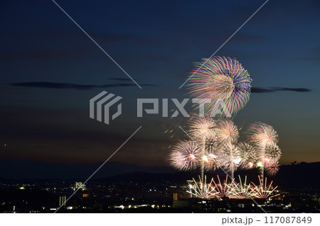 夏の夜空に咲く華麗な花火  <蒲郡納涼花火大会> 117087849