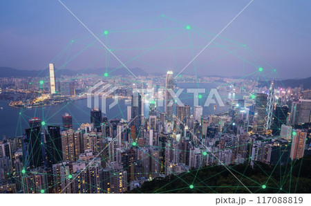 icons of wifi, internet, communication, travel, computers, and other kinds of technology for smart city conceptual, Hong Kong City, and networking concepts. icons of wifi, internet, communication, travel, computers, and other kinds of technology for smart city conceptual, Hong Kong City, and networking concepts. 117088819