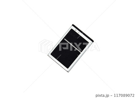 A picture of mobile battery isolated on white background A picture of mobile battery isolated on white background 117089072