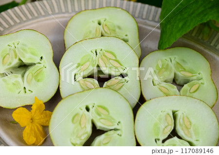 夏野菜 美味しい地きゅうり 117089146