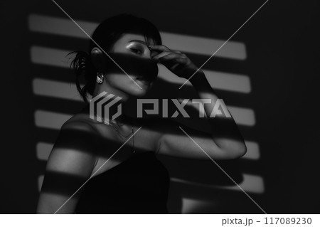 光と影の女性ポートレート 光と影の女性ポートレート 117089230
