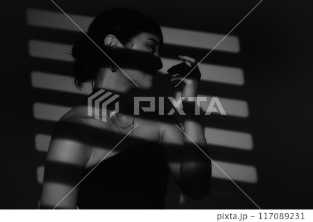 光と影の女性ポートレート 光と影の女性ポートレート 117089231